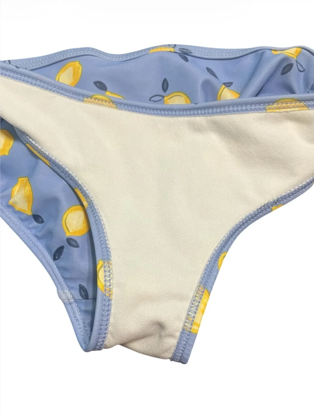 Carter's Blue Lemon Print Rashguard Two-Piece Swim Set